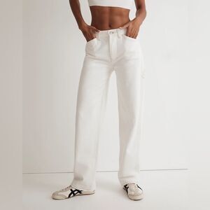 Madewell NWT Petite Low-Slung Straight Jeans Size 27P in Vintage Canvas